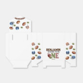 Kicking The Big One Football 1e verjaardag Bedankdoosjes (Uitgevouwen)