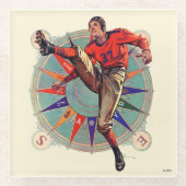 Kickoff Glazen Onderzetter (Voorkant)