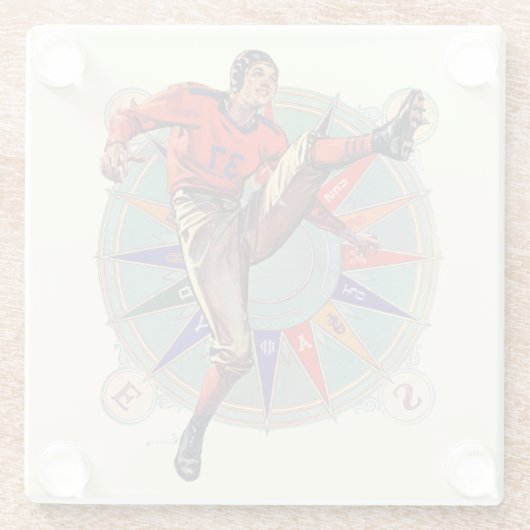 Kickoff Glazen Onderzetter (Achterkant)