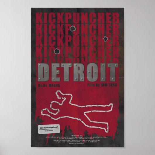 Kickpuncher: Detroit Poster (Voorkant)
