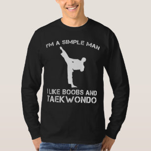 Kicks and Chuckles - Grappige Taekwondo-liefhebber T-shirt