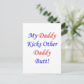 Kick's andere papa kont! briefkaart (Staand voorkant)