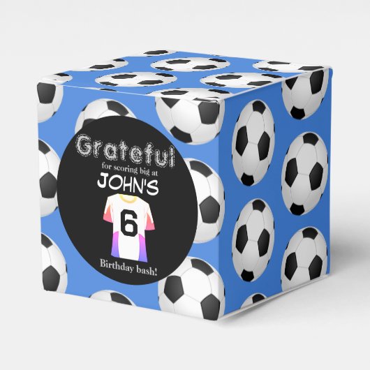 Kickstart de viering van de 6e verjaardag bedankdoosjes (Voorkant Zijde)