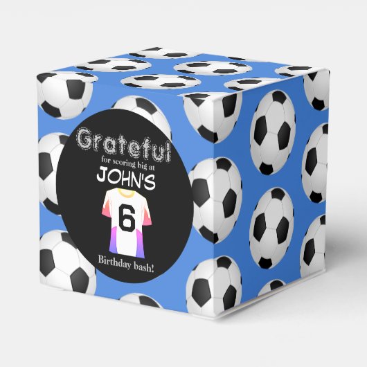 Kickstart de viering van de 6e verjaardag bedankdoosjes (Achterkant)