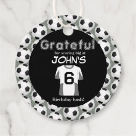 Kickstart de viering van de 6e verjaardag bedankjes labels