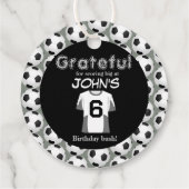 Kickstart de viering van de 6e verjaardag bedankjes labels (Achterkant)