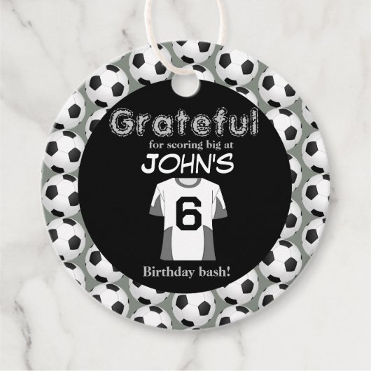 Kickstart de viering van de 6e verjaardag bedankjes labels (Voorkant)