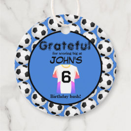 Kickstart de viering van de 6e verjaardag bedankjes labels