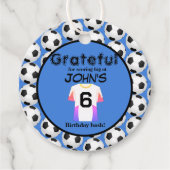 Kickstart de viering van de 6e verjaardag bedankjes labels (Voorkant)