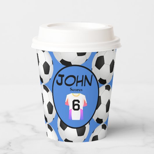 Kickstart de viering van de 6e verjaardag papieren bekers (Voorkant)