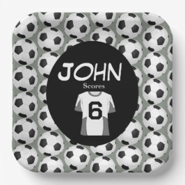 Kickstart de viering van de 6e verjaardag papieren bordje