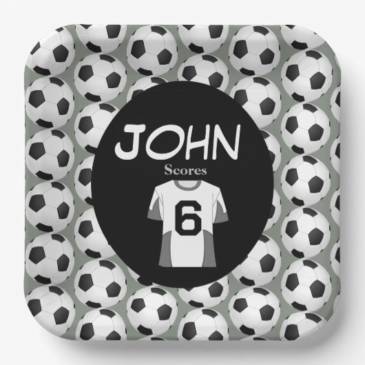 Kickstart de viering van de 6e verjaardag papieren bordje (Voorkant)