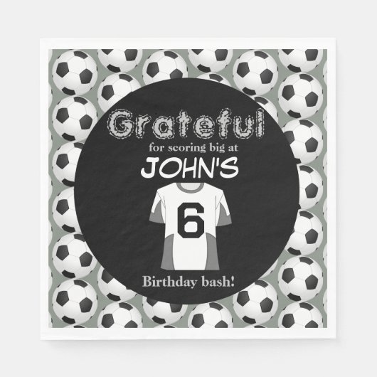 Kickstart de viering van de 6e verjaardag servet (Voorkant)