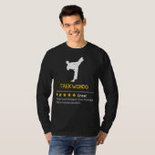 Kickstart Laughter: Taekwondo - Goedkoper, sneller T-shirt (Voorkant volledig)