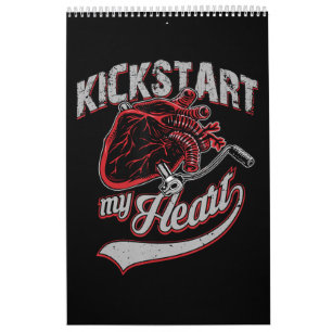 Kickstart My Heart Motorcycle Art Gift Kalender