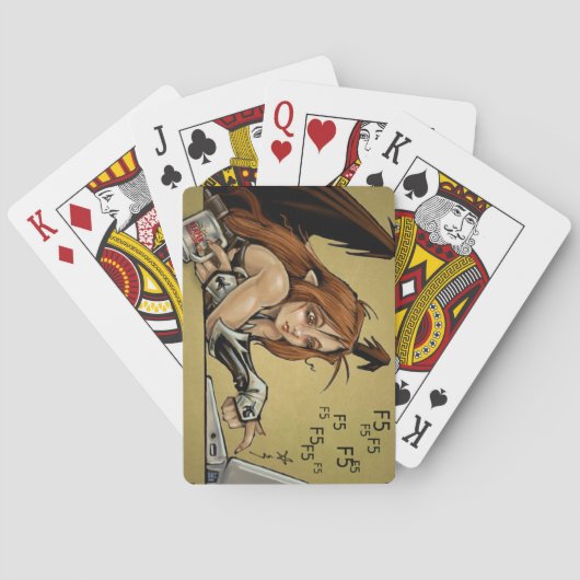 Kickstarter F Five Sophie Pokerkaarten (Achterkant)