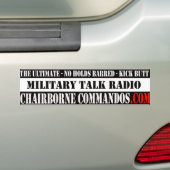 Kickstomsticker Bumpersticker (Op auto)