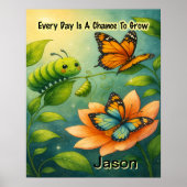 Kid Affirmation: Every Day Is A chance To Grow Poster (Voorkant)