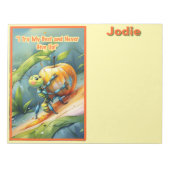 Kid Affirmation: "I Try My Best and Never Give Up" Notitieblok (Voorkant)