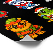 Kid Brainrot Pajama Christmas 2025 Holiday Los Dic Poster (Hoek)