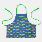 Kid Chef Clownvis Patroon Custom Schort (Voorkant)