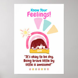 Kid Emotie Met Shy Poster