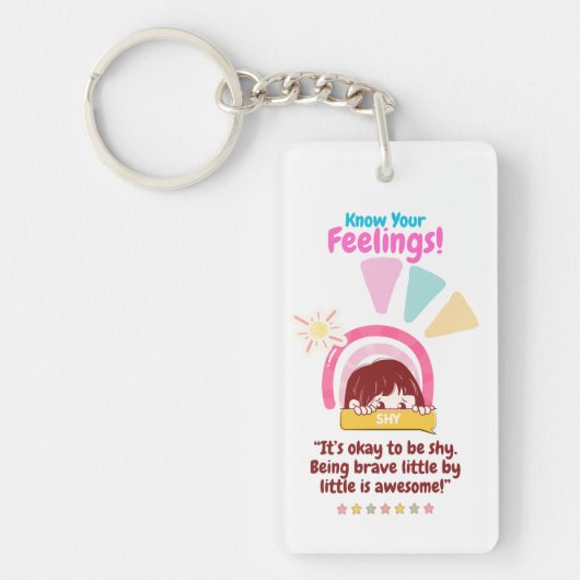 Kid Emotie Met Shy Sleutelhanger (Voorkant)