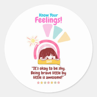 Kid Emotion Featuring Shy Ronde Sticker