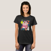Kidcore Aesthetische aardbeienmelk Patches D T-shirt (Voorkant volledig)