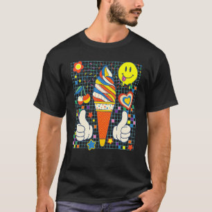 Kidcore Aesthetische ijscream Patches Decora T-shirt
