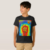Kidcore Aesthetische regenboogdanserende ventilato T-shirt (Voorkant volledig)