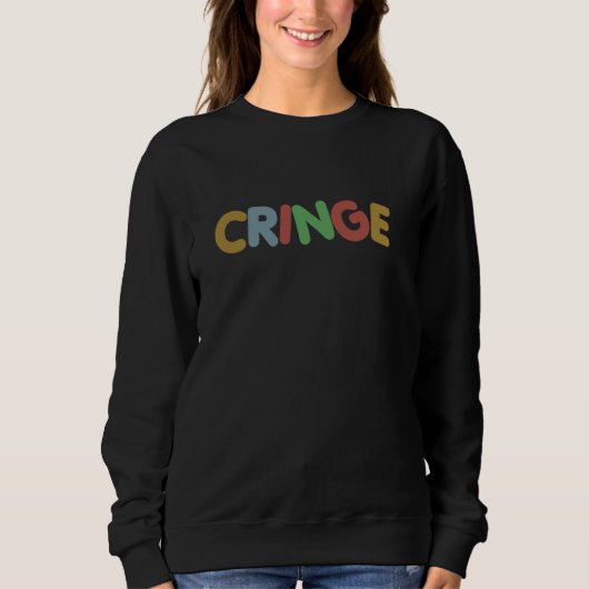 Kidcore Cringe Funny Meme Gênant Sarcasme Iro Trui (Voorkant)