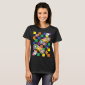Kidcore Esthetische Stof Videospel Patches Alt Cl T-shirt (Voorkant volledig)