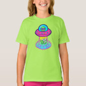Kidcore UFO Schattige Kawaii T-shirt (Voorkant)