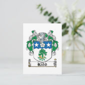 Kidd Family Crest Briefkaart (Staand voorkant)