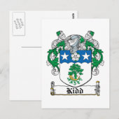 Kidd Family Crest Briefkaart (Voorkant / Achterkant)