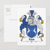 Kidd Family Crest Briefkaart (Voorkant / Achterkant)