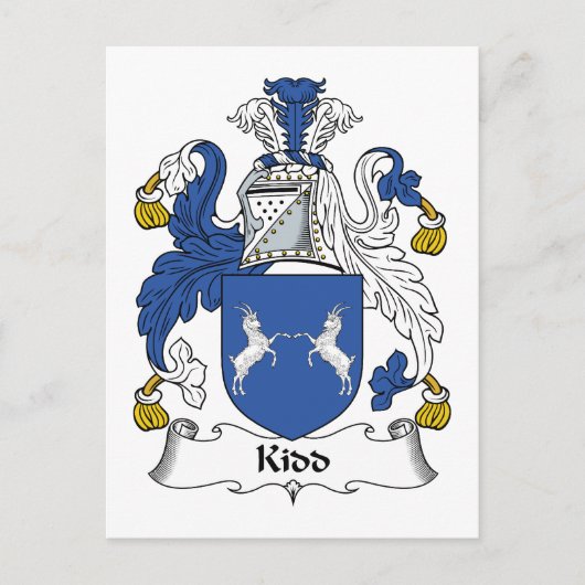 Kidd Family Crest Briefkaart (Voorkant)