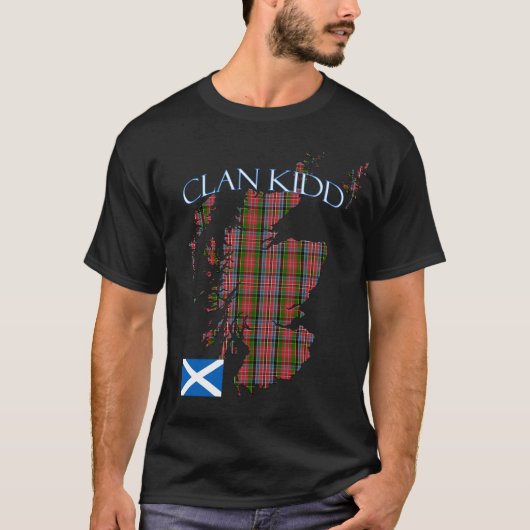 Kidd Scottish Clan Tartan Schotland T-shirt (Voorkant)
