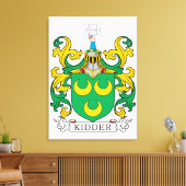 Kidder Family Crest Canvas Afdruk (Insitu (Woonkamer))