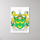 Kidder Family Crest Canvas Afdruk (Voorkant)