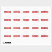 Kidder Stamp Ronde Sticker (Vel)