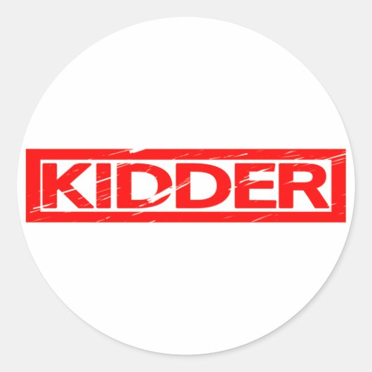 Kidder Stamp Ronde Sticker (Voorkant)