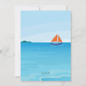 Kiddie Beach Verjaardagsfeestuitnodiging Kaart (Achterkant)