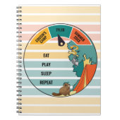 Kiddie bever slangen opossum kampeer dagboek notitieboek (Voorkant)