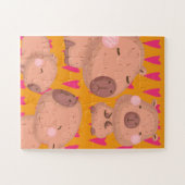 Kiddie Cabybaras en Harten Legpuzzel (Horizontaal)