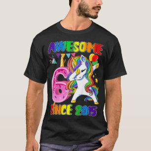 Kiddie Geweldige Dabbing Eenhoorn Sinds 2015 6de V T-shirt