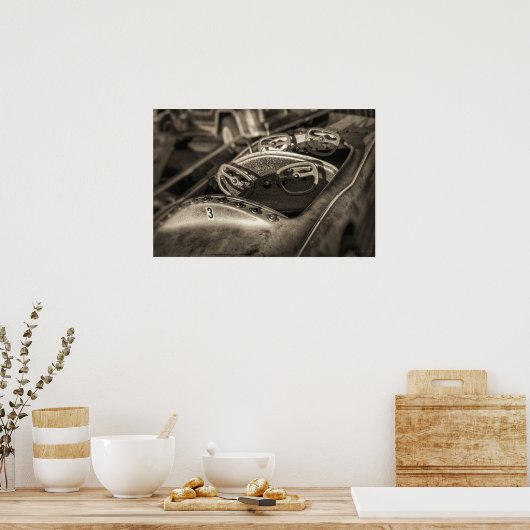 Kiddie Ride op de County Fair Poster (Keuken)