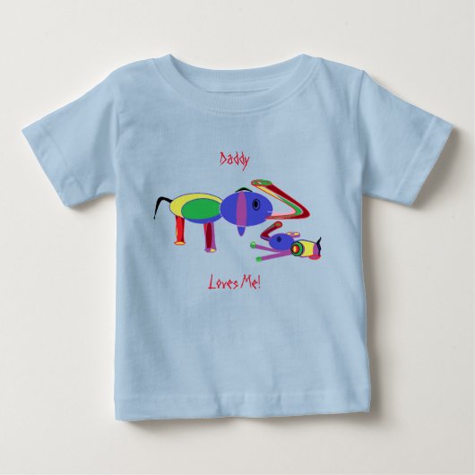 Kiddie T-shirt Papa houdt van mij (Alleen voorontw (Voorkant)