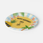 Kiddie Zomer Thema Verjaardagsfeestje Papier Bord (Gekanteld)